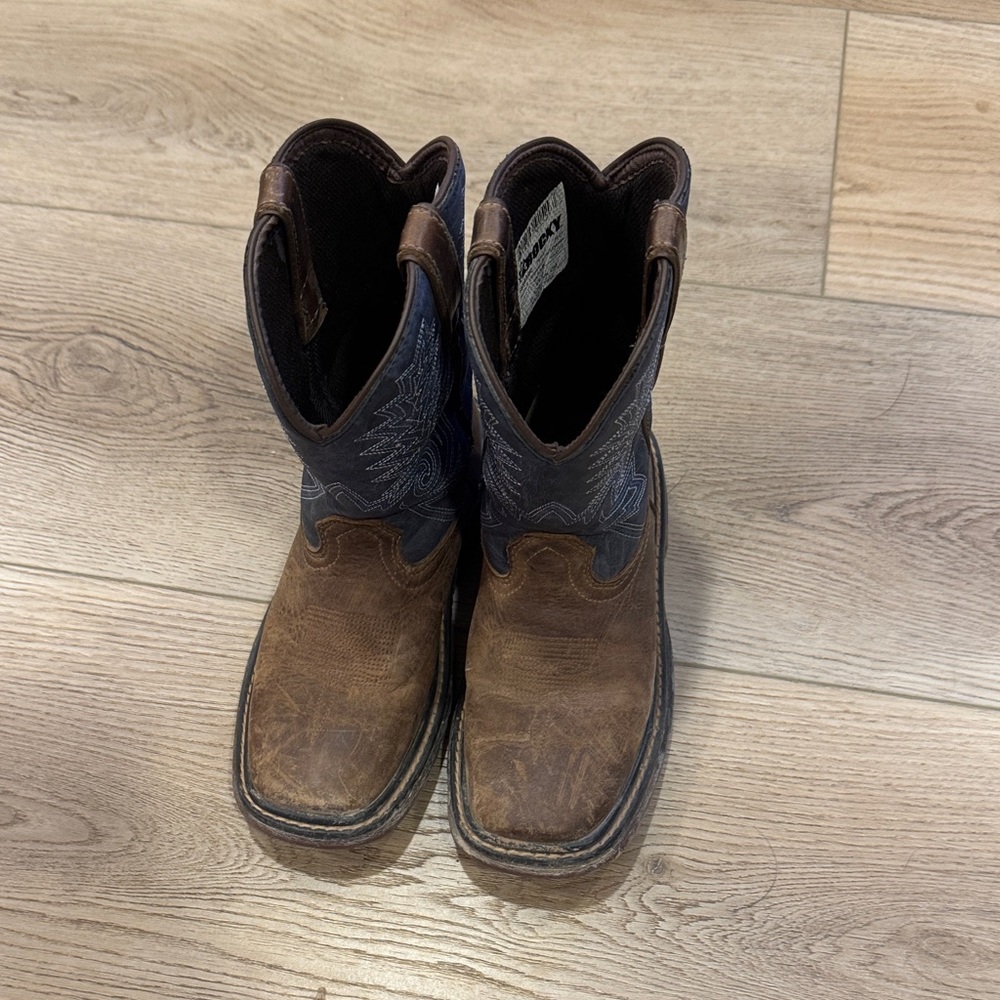 Rocky Brown and Blue Kids Boots